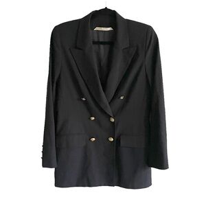 MARKS & SPENCER Wool Double Breasted Blazer Navy Blue 8